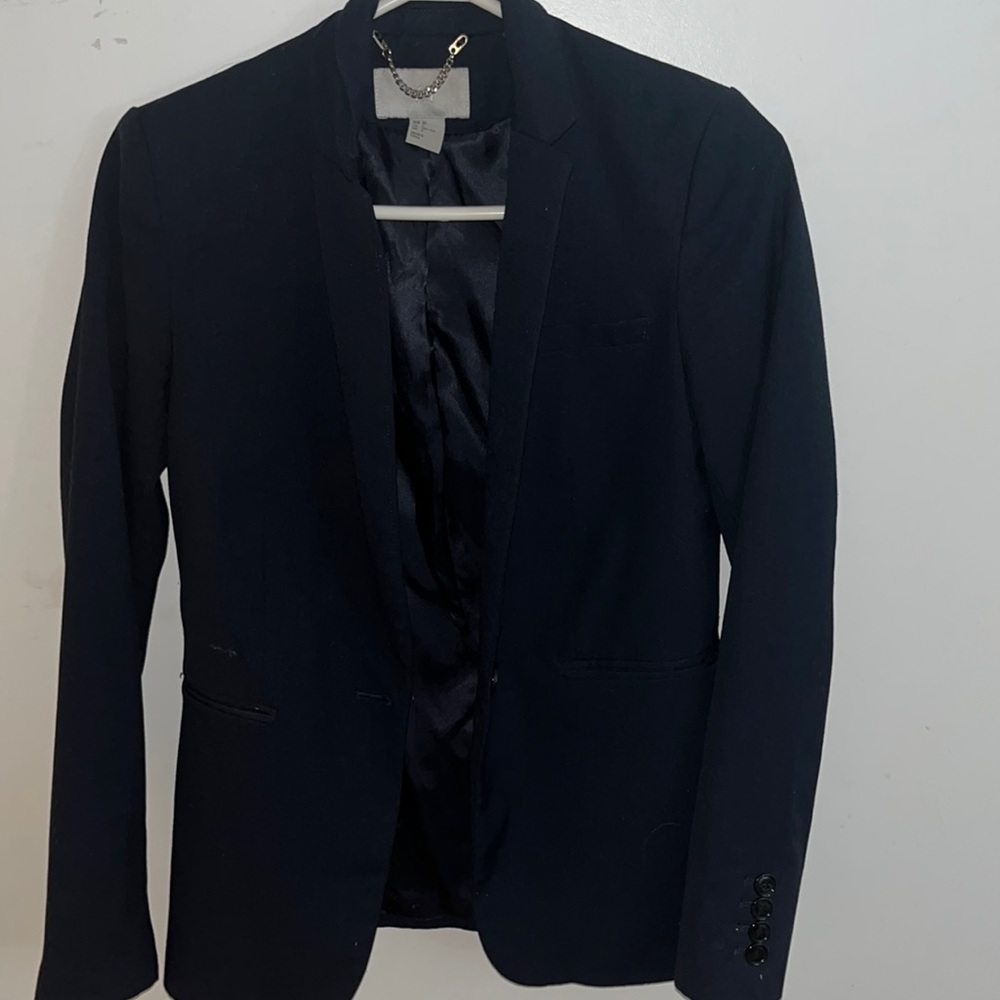 H & M Blazer Navy Blue